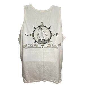 Vintage Del Sol Heavyweight Tank Top 1999 White – Cayman Islands Size XL- 23x31
